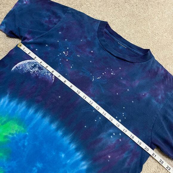 Vintage Outer Space Earth and Moon Tye Dyeish Shirt Medium - Picture 5 of 5